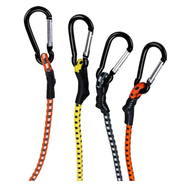 HDX 48 in. Flat Bungee with Carabiner 56155 - The Home Depot HDX 48 in. Flat Bungee with Carabiner 56155 - The Home Depot