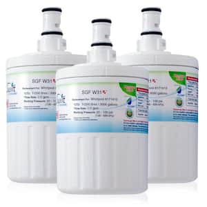 Compatible Pharmaceuticals Refrigerator Water Filter for Whirlpool EDR8D1, (3-Pack)