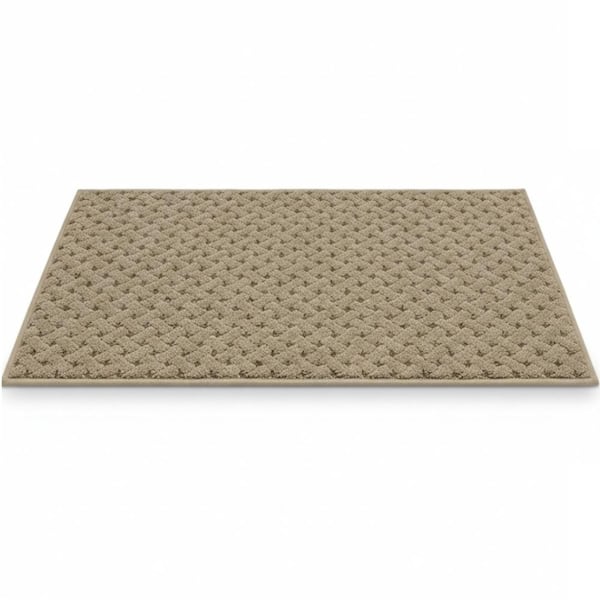 Beige 20 in. x 48 in. Outdoor Dirt Trapper Door Mat-Washable, Non