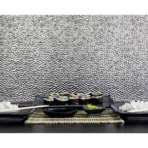 18.5 in. x 24.3 in. Lamina Decorative 3D PVC Backsplash Panels in Crosshatch Silver 30-Pieces