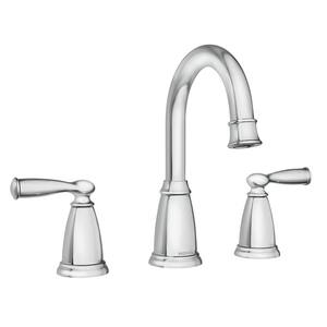 Banbury 8 in. Widespread Double Handle High-Arc Bathroom Faucet in Chrome