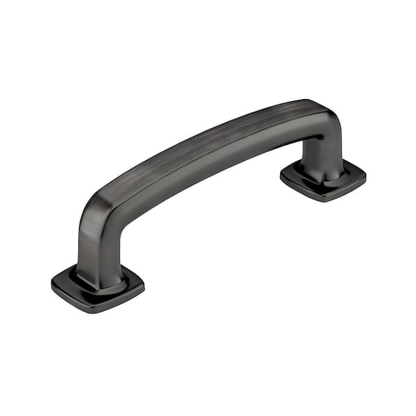 Richelieu Hardware Terrebonne Collection 3 in. (76 mm) Classic Antique Nickel Curved Cabinet Bar Pull