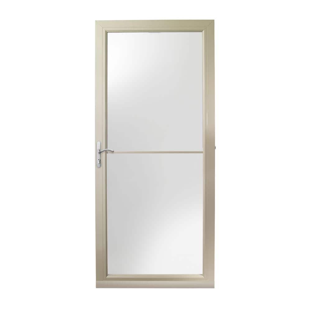 3000 Series 36 in. x 80 in. Sandtone Left-Hand Retractable Aluminum Storm D