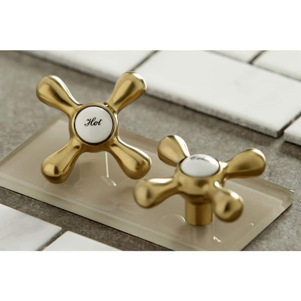 Brushed Brass Vintage Wall Mounted Shower Combo