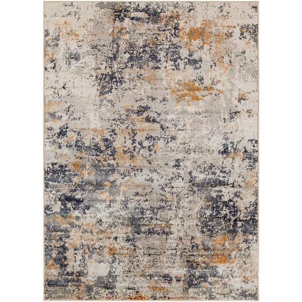 Livabliss Jefforson Grey/Multicolor Modern 8 ft. x 11 ft. Indoor Area Rug