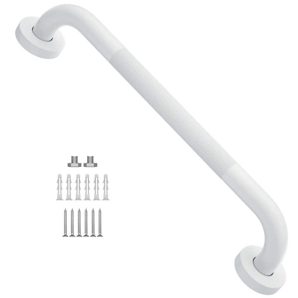 16 Inch Non-Slip Shower Grab Bar with Knurled Surface, 1 in. Diameter Stainless Steel, Oil Rubbed White price history on PriceWatchPro
