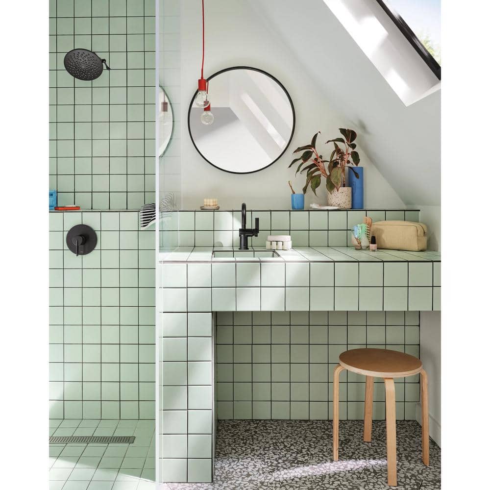 Matte Black Adjustable Wall Mounted Rain Shower Head