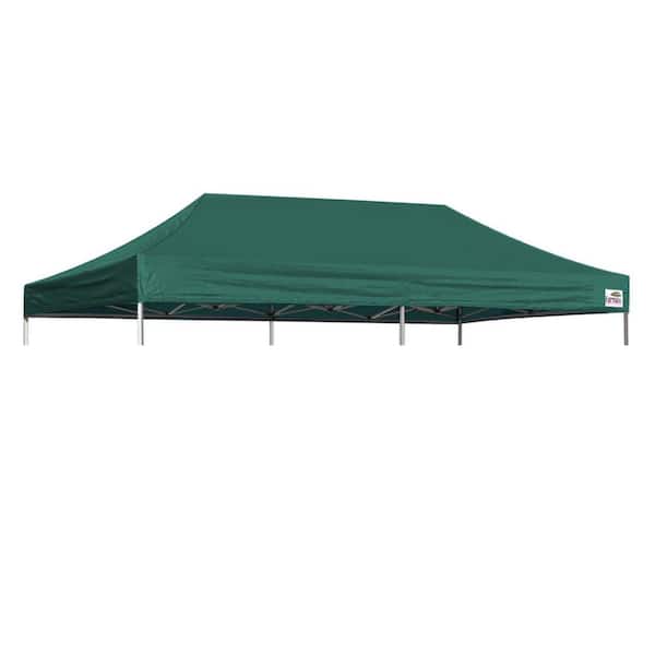 Terracemaster USA New 10 ft. x 20 ft. Pop Up Replacement Canopy Tent Top Cover, Instant Ez Canopy Top Cover Only (forest green)
