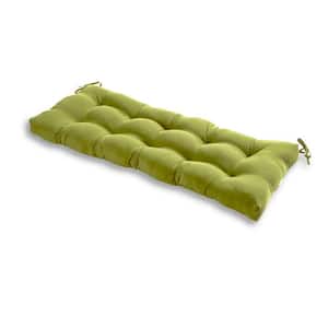 Solid Summerside Green Rectangle Outdoor Bench Cushion