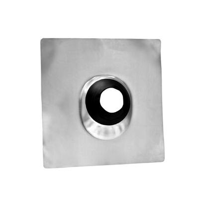No-Calk 18 in. x 18 in. Galvanized Steel Vent Pipe Roof Flashing with 4 in. Diameter