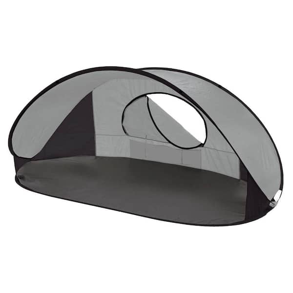 Picnic Time Manta Sun Shelter in Silver Grey and Black