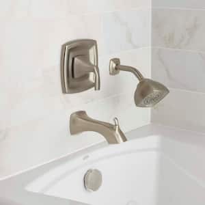 Voss Single-Handle 1-Spray Posi-Temp Tub and Shower Faucet in Brushed Nickel (Valve Included)