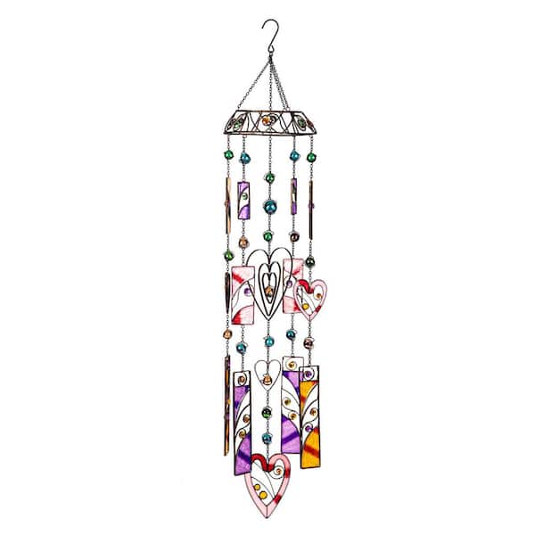 34 in. Hearts & Shapes Wind Chime
