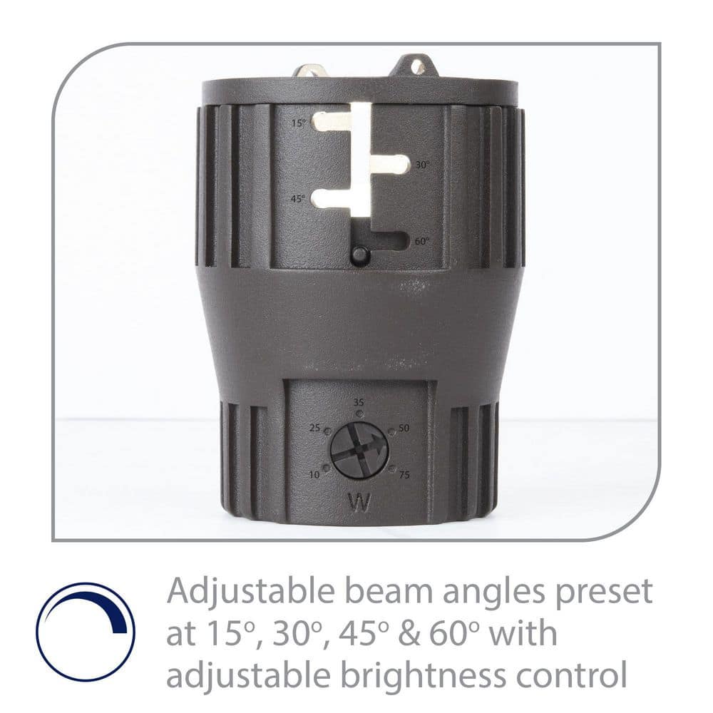 Bronzed Brass LED Inground Light with Adjustable Beam Angle