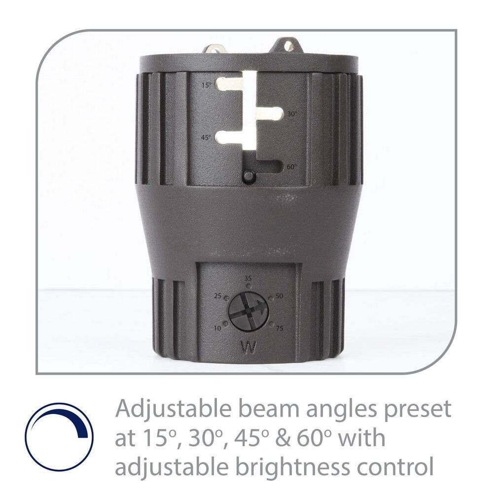 Bronzed Brass LED Inground Light with Adjustable Beam Angle