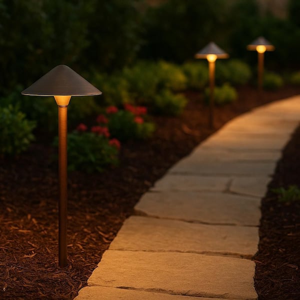 HINKLEY Hardy Island Lg. Standard Path Light Low Voltage Matte Bronze Weather Resistant Path Light with LED Bulb