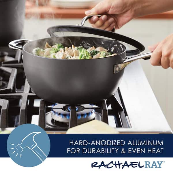 Rachael Ray Cook + Create 11pc Aluminum Nonstick Cookware Set - Agave Blue  in 2023