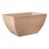 Arcadia Garden Products 16 in. x 10 in. x 8.25 in. Beige Composite ...