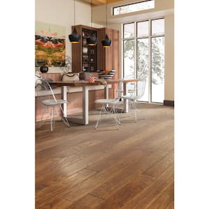 Canyon Taos Hickory 3/8 In. T X 6.3 in. W Tongue and Groove Scraped Engineered Hardwood Flooring (30.48 sq.ft./case)
