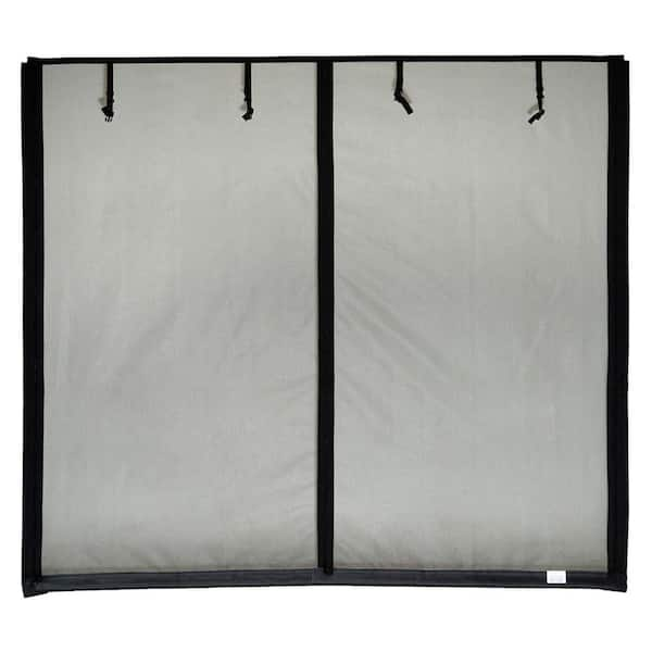 Fresh Air Screens 16 ft. x 7 ft. Roll-Up Garage Door Screen with 3 Zippers and Vinyl Rod Pocket