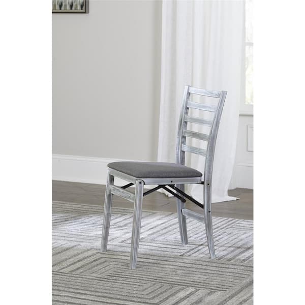 gray wood folding chairs