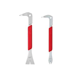 10 in. Molding Puller Pry Bar with 12 in. Nail Puller with Dimpler (2-Piece)