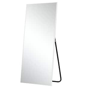 65 In. H X 24 In. W Rectangle Alloy Frame Black Full Length Mirror SW ...