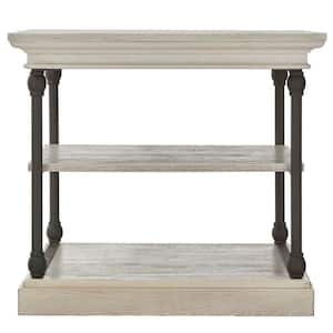 Manor Drive White Wash Side Table