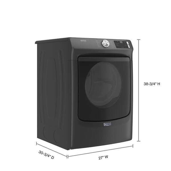 Maytag 7.3 cu. ft. Vented Electric Dryer in Volcano Black 