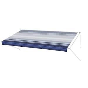 15 ft. RV Retractable Awning (96 in. Projection) in Blue Stripe