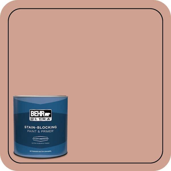 BEHR ULTRA 1 qt. #S180-4 Shiny Kettle Extra Durable Satin Enamel Interior Paint & Primer