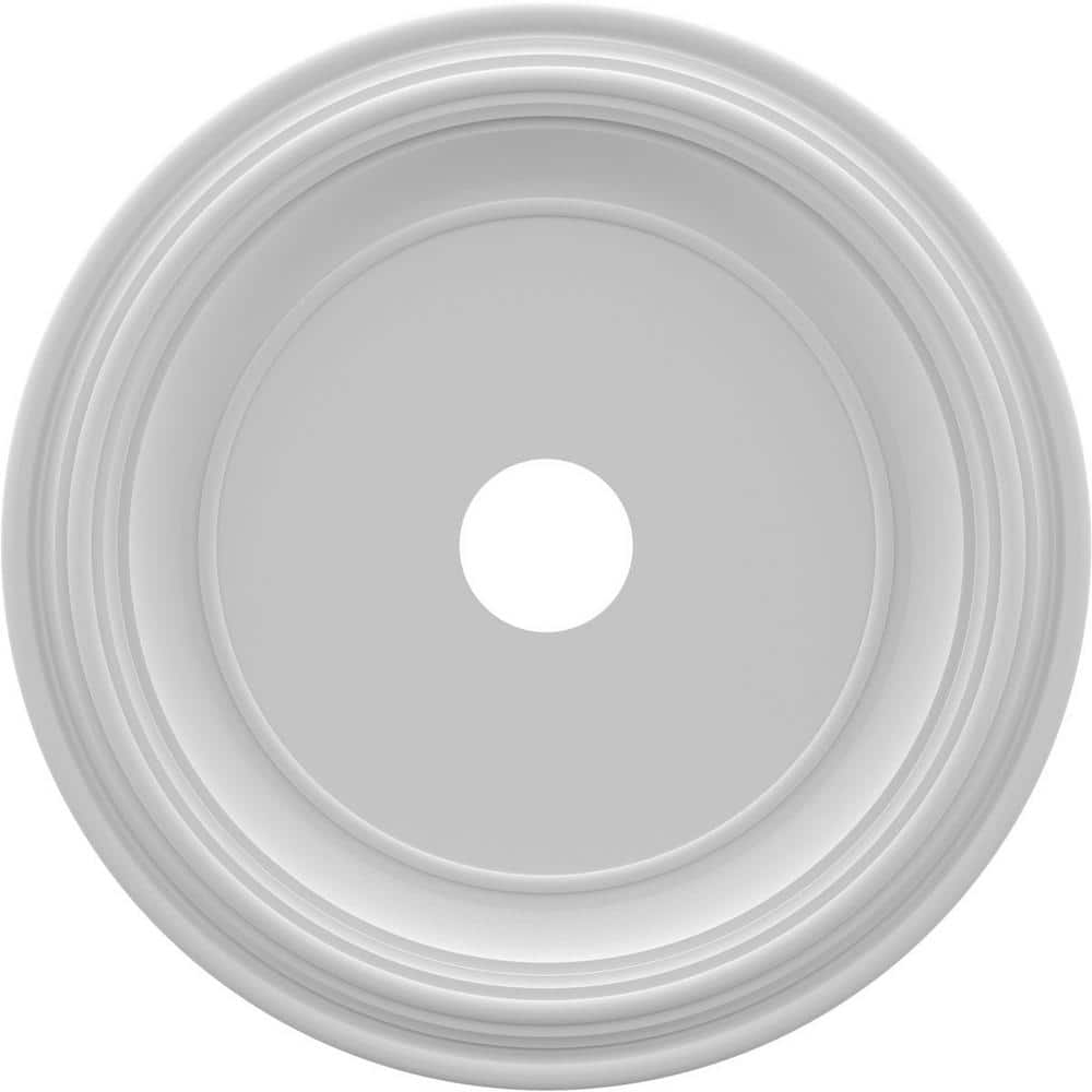 22 OD x 3 1/2 ID x 1 1/2 P Traditional Thermoformed PVC Ceiling Medallion (Fits Canopies up to 13 1/2 )
