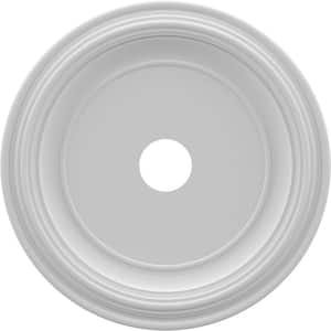 22" O.D. x 3-1/2" I.D. x 1-1/2" P Traditional Thermoformed PVC Ceiling Medallion (Fits Canopies up to 13-1/2 in.)