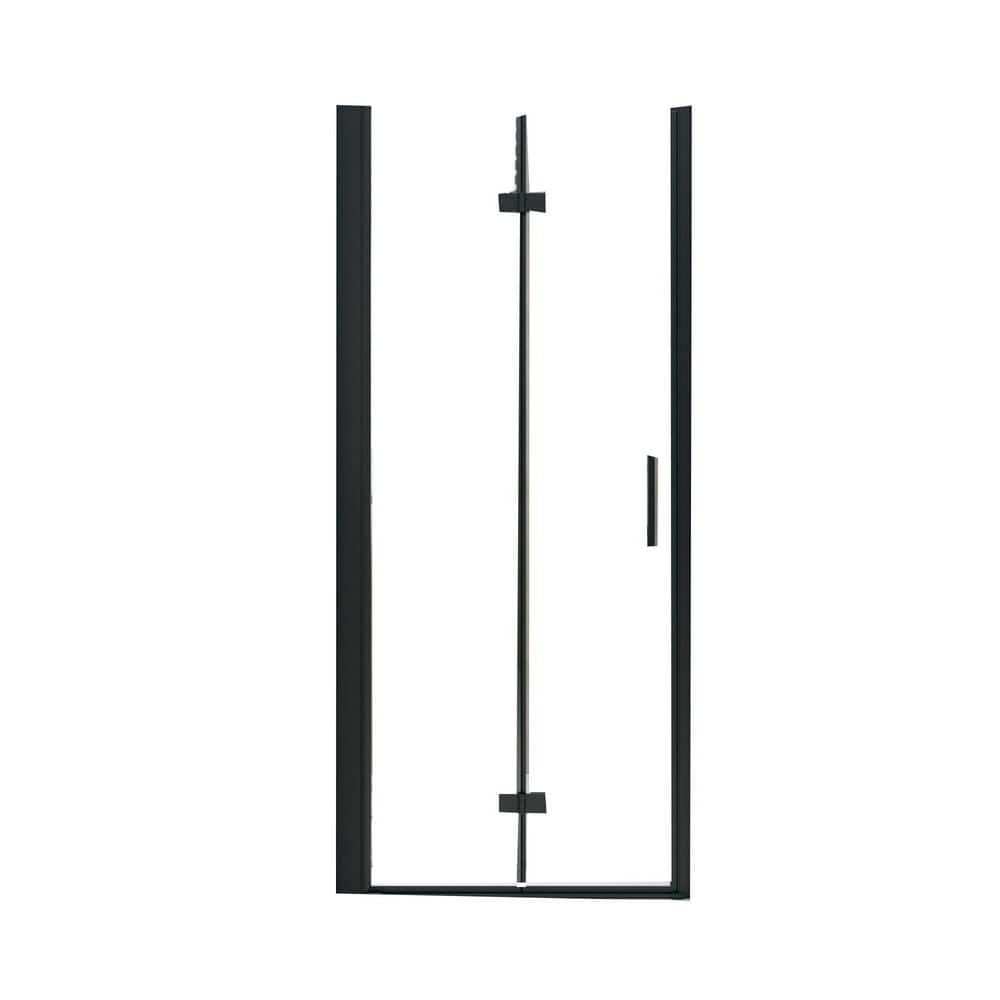 32 in. W x 72 in. H Bifold Semi-Frameless Shower Door in Matte Black Finish with Clear Glass price history on PriceWatchPro