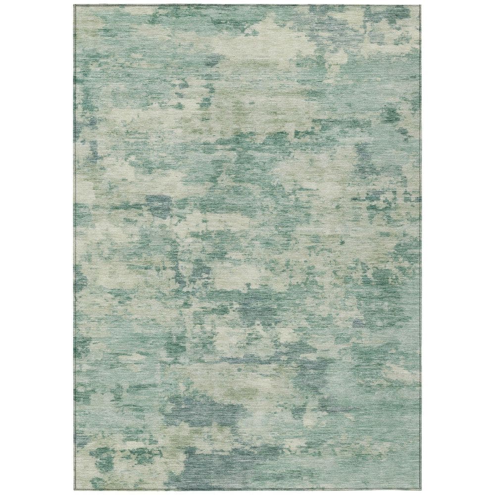 Chantille Machine Washable Indoor/Outdoor Abstract ACN2074 Teal 5 ft. x 7 ft. 6 in. Area Rug price history on PriceWatchPro