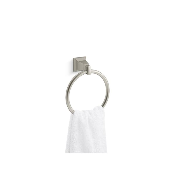 Kallan Towel Ring in Vibrant Brushed Nickel