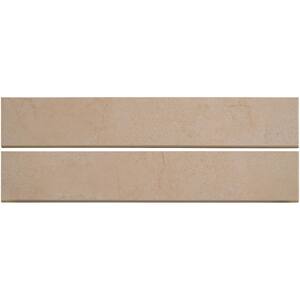 Aria Cremita Bullnose 3 in. x 18 in. Polished Porcelain Wall Tile (15 lin. ft. / case)