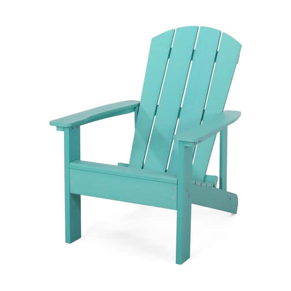 Noble House Giulietta Teal Composite Adirondack Chair
