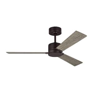 Rozzen 44 in. Indoor/Outdoor Aged Pewter Ceiling Fan with Handheld Remote Control and Reversible Motor