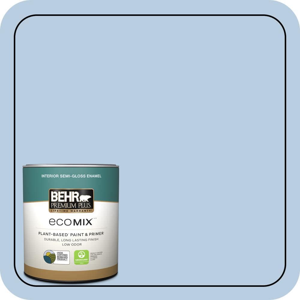 1 qt. #580C-3 Impressionist Sky Semi-Gloss Enamel EcoMix Plant-Based Interior Paint & Primer price history on PriceWatchPro