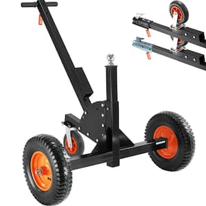 Adjustable Trailer Dolly 1500 lbs. Trailer Mover with 23.6 - 35.4 in. Height and 2 in. Ball for Moving Car, RV, Trailer