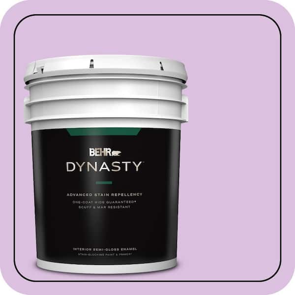 BEHR DYNASTY 5 gal. #P100-3 Epiphany Semi-Gloss Enamel Interior Stain-Blocking Paint & Primer