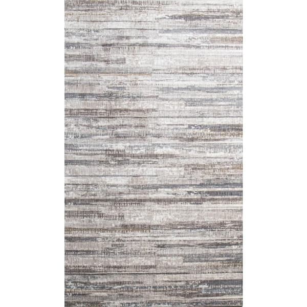 BASHIAN Montrose Cream/Grey 5 ft. x 8 ft. (5 ft. x 7 ft. 6 in.) Abstract Contemporary Area Rug