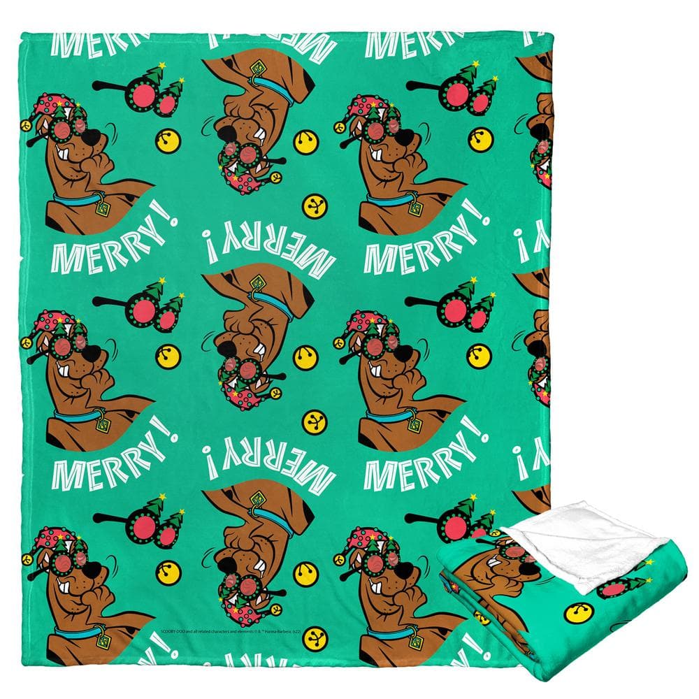 Wb Scooby Doo Merry Silk Touch Multi-Colored Throw