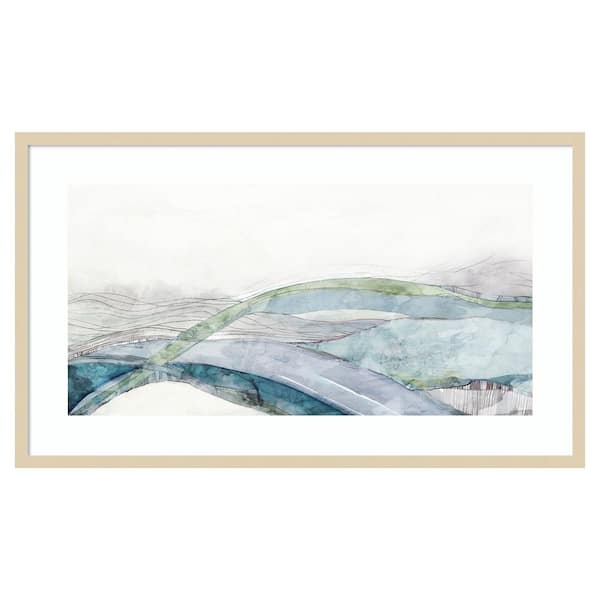 Amanti Art Way of Water by Lera 41 in. W x 24 in. H. Wood Framed Wall Art Print Framed in Brown