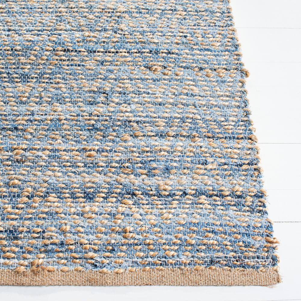 Cape Cod Natural/Blue 9 ft. x 12 ft. Gradient Striped Area Rug - thumbnail 5
