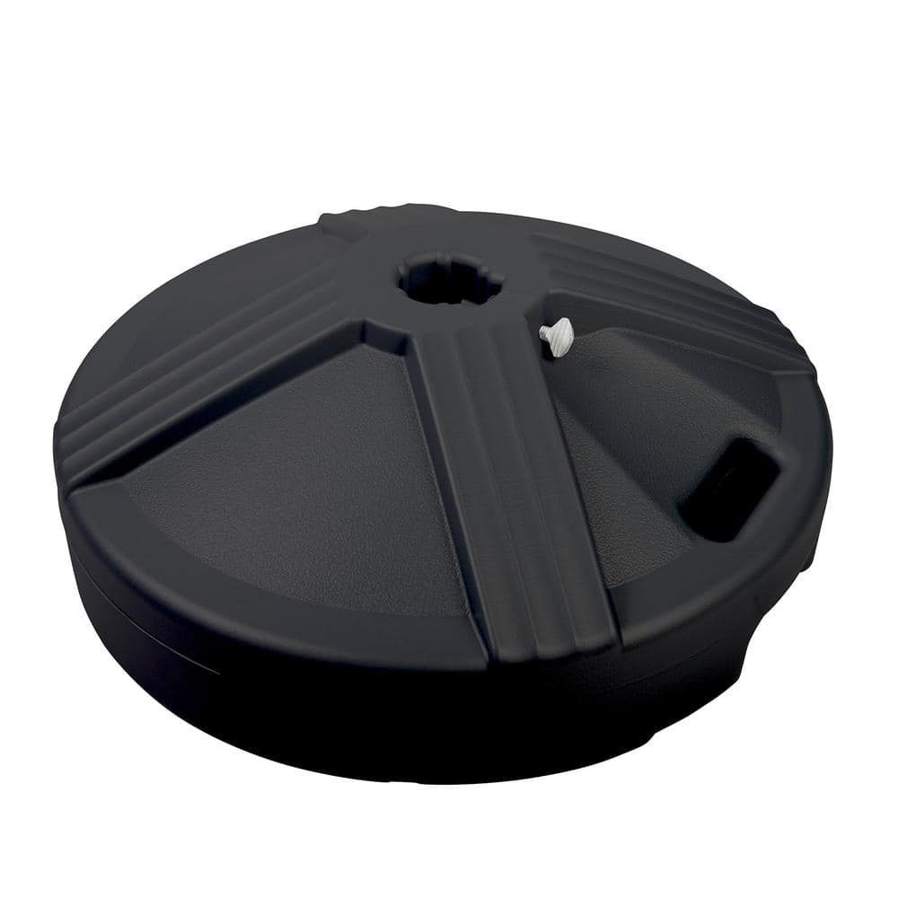 4.5 lb. Durable Fillable Patio Umbrella Base in Black