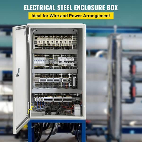 NEMA Steel Enclosure, Measuring 12 in. x 12 in. x 8 in. NEMA 4X Steel Electrical Box with IP66 Waterproof