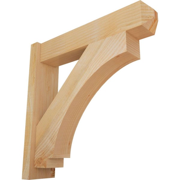 Ekena Millwork 6 in. x 26 in. x 26 in. Imperial Craftsman Rough Sawn Douglas Fir Outlooker