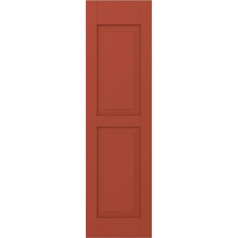12 in. W x 35 in. H Americraft 2-Equal Raised Panel Exterior Real Wood Shutters Pair in Colorful Leaves price history on PriceWatchPro